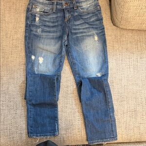 Joe's Jeans Blue Skinny Ex-lover Distressed  Jeans